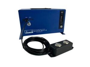 Front View of the geoDVR Gen4 /2 Geospatial Full Motion Video Recorder with the Start/Stop Recording and Waypoint Switch