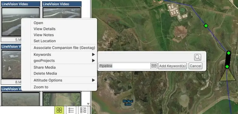 LineVision Online Add Keywords Screenshot